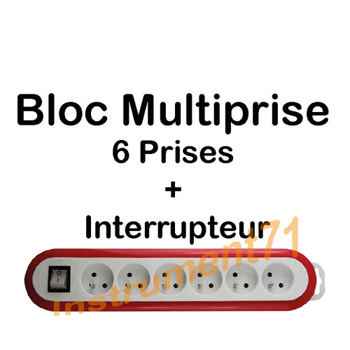 Bloc multiprise prises - multiprise, avec