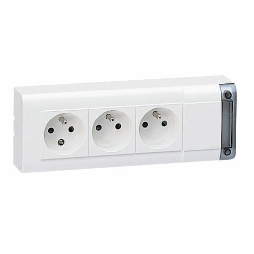 Bloc multiprise prises t - bloc, 2p+t